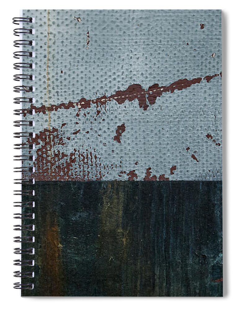 Weathered Spiral Notebook featuring the photograph Abstract Ocean by Jani Freimann