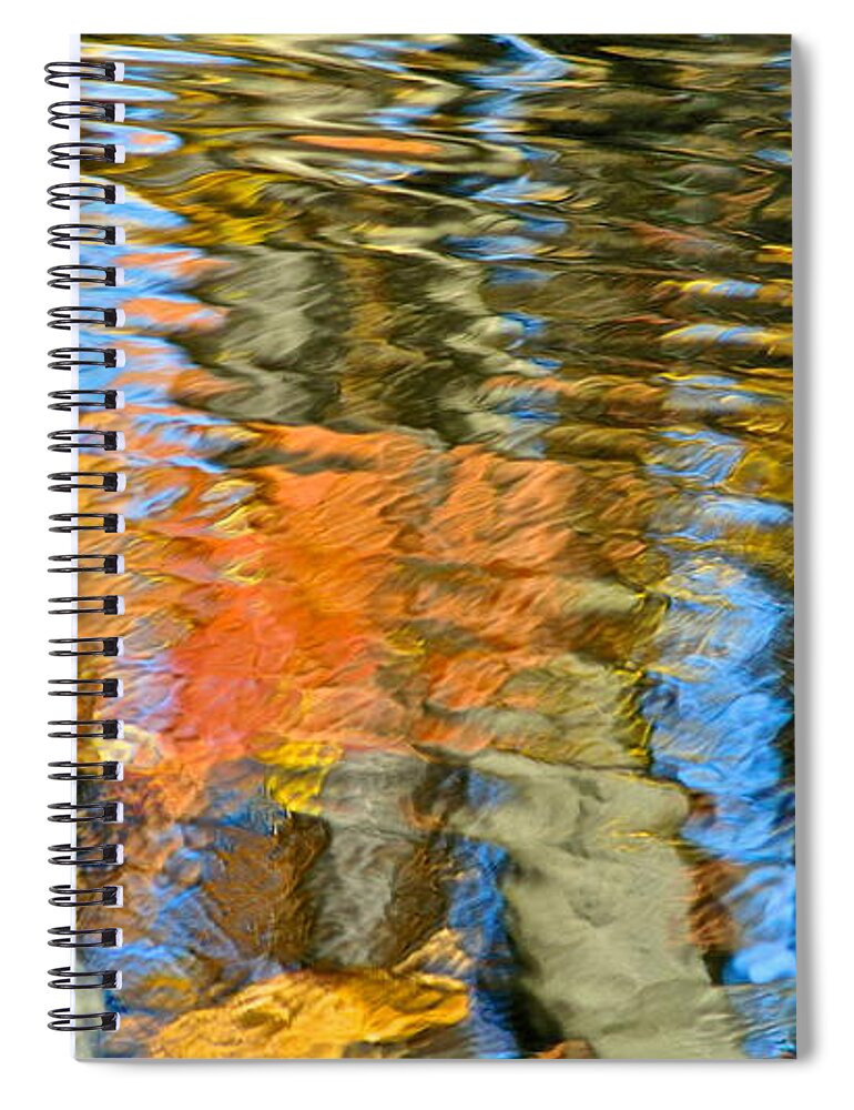 Abstract Spiral Notebook featuring the photograph Abstract Reflection by Frozen in Time Fine Art Photography