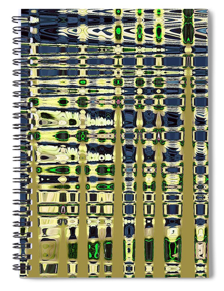 Abstract Spiral Notebook featuring the photograph Abstract Reflections Series Nine Tone 1 by Nina Silver