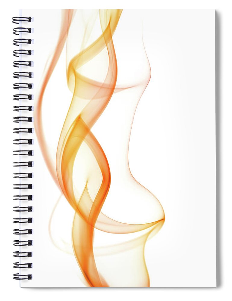 Curve Spiral Notebook featuring the photograph Abstract Smoke by Yai112