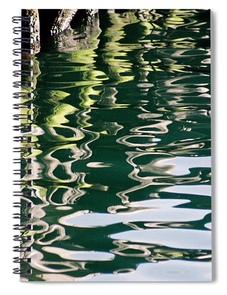 Fine Art America Spiral Notebook featuring the photograph Abstract Water Reflection 20 by Andrew Hewett