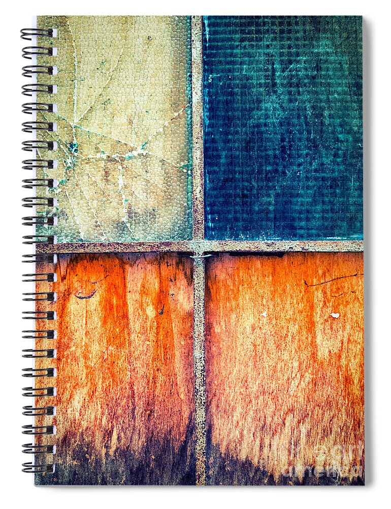 Abstract Spiral Notebook featuring the photograph Abstract window by Silvia Ganora