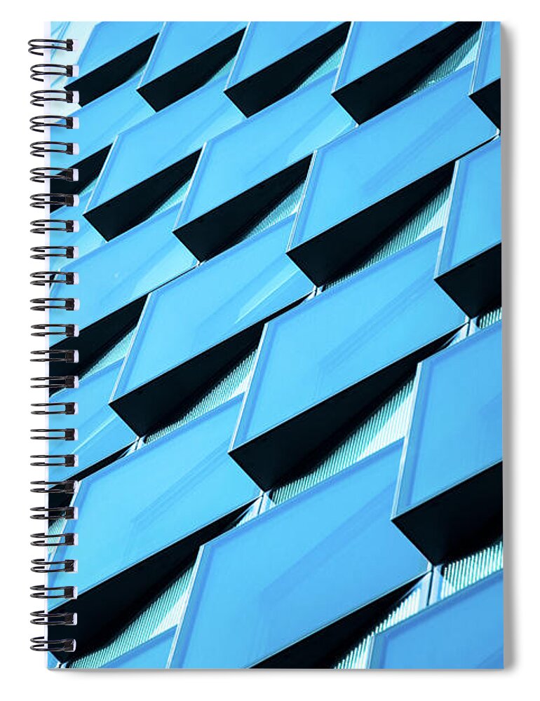 Material Spiral Notebook featuring the photograph Abstract Windows by Imagegap