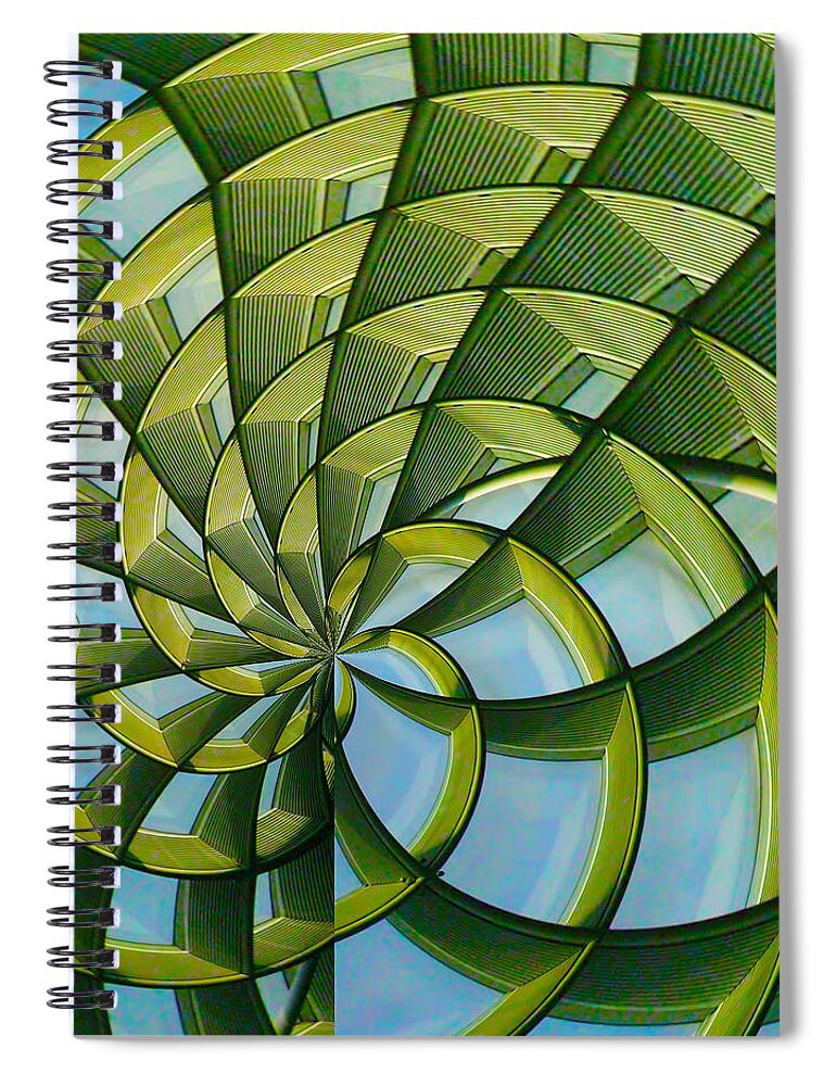 Abstract Spiral Notebook featuring the photograph Abstraction a la M. C. Escher by Gary Holmes
