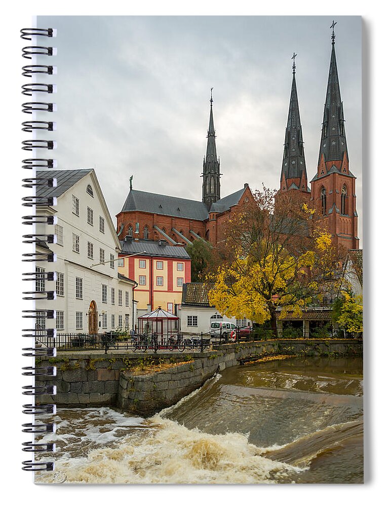Academy Mill Waterfall Spiral Notebook featuring the photograph Academy Mill Waterfall by Torbjorn Swenelius