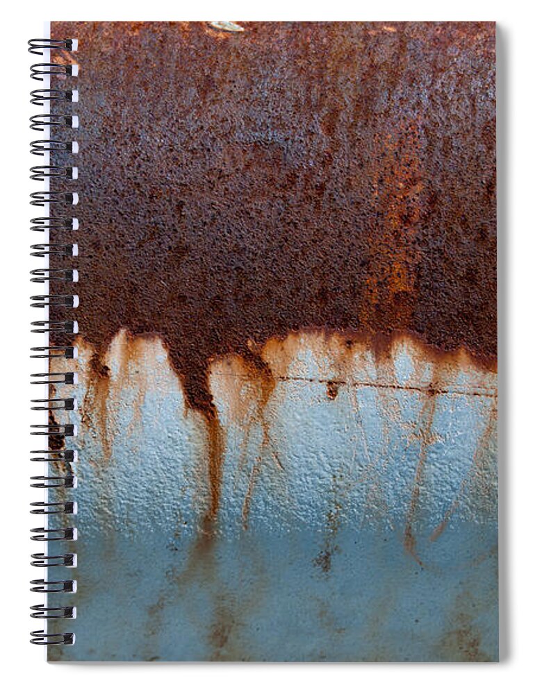 Industrial Spiral Notebook featuring the photograph Acid Rain by Jani Freimann