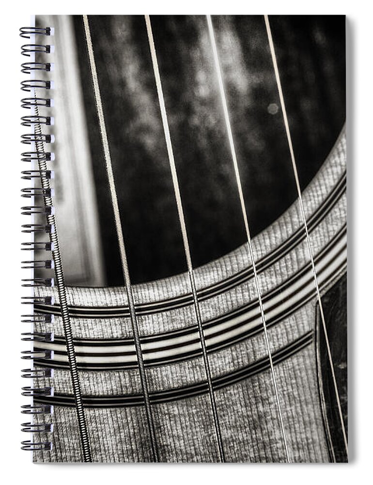 Guitar Spiral Notebook featuring the photograph Acoustically Speaking by Scott Norris
