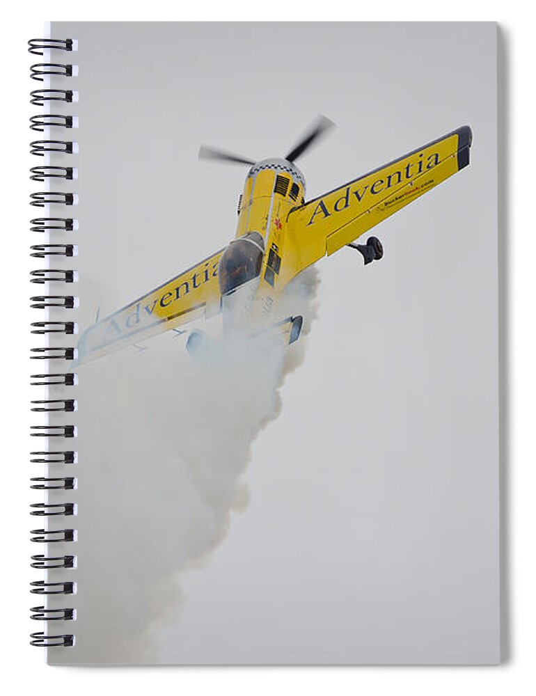 Acrobatics Spiral Notebook featuring the photograph Aerobatics at Cuatro Vientos II by Pablo Lopez