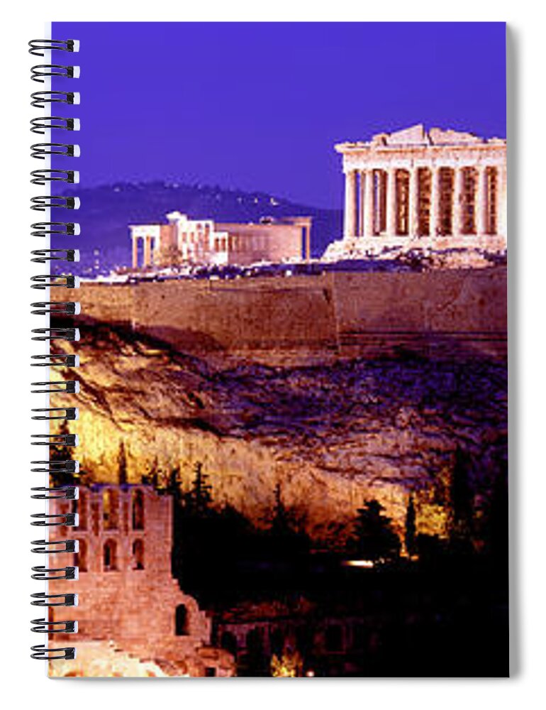 Photography Spiral Notebook featuring the photograph Acropolis, Athens, Greece by Panoramic Images