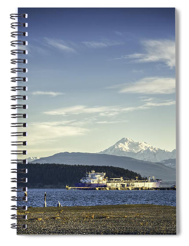 Anacortes Spiral Notebook featuring the photograph Across Padilla Bay by Spencer McDonald