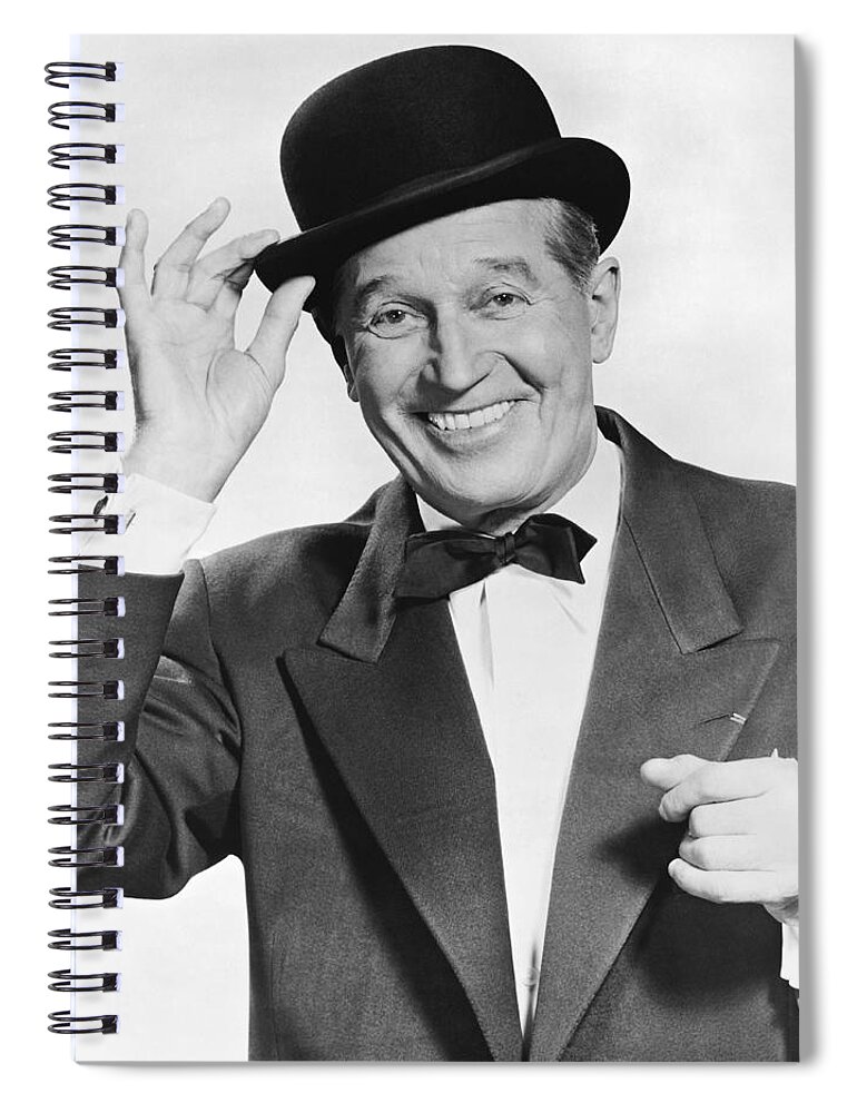 1035-1050 Spiral Notebook featuring the photograph Actor Maurice Chevalier by Underwood Archives