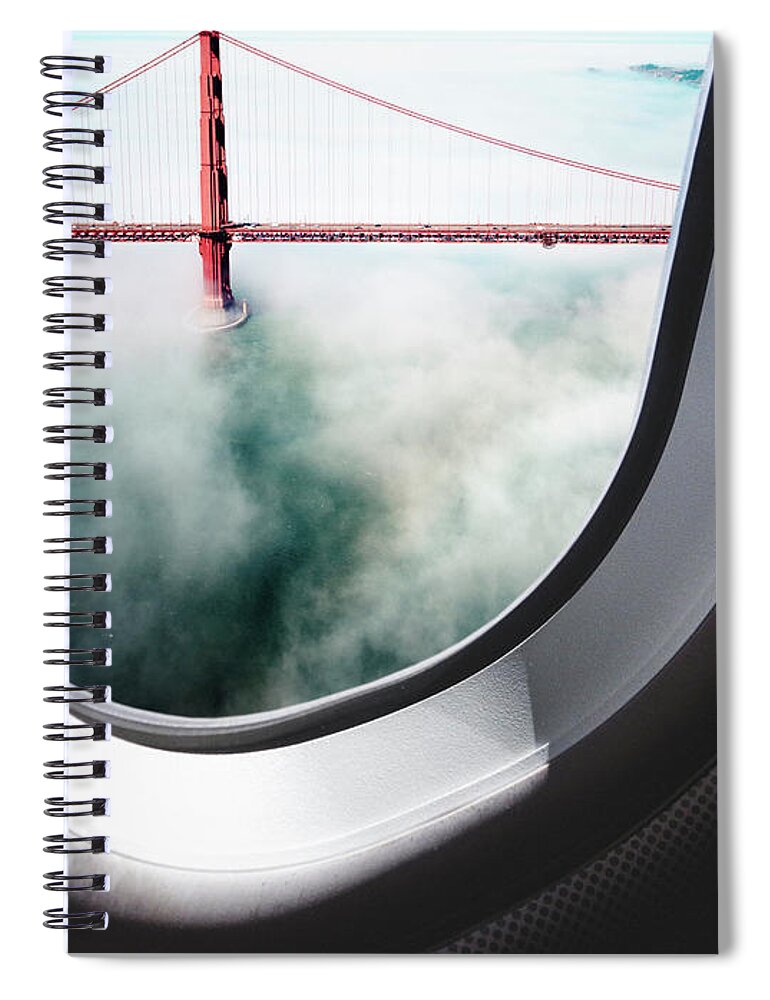 Scenics Spiral Notebook featuring the photograph Aerial View Of San Francisco Golden by Franckreporter