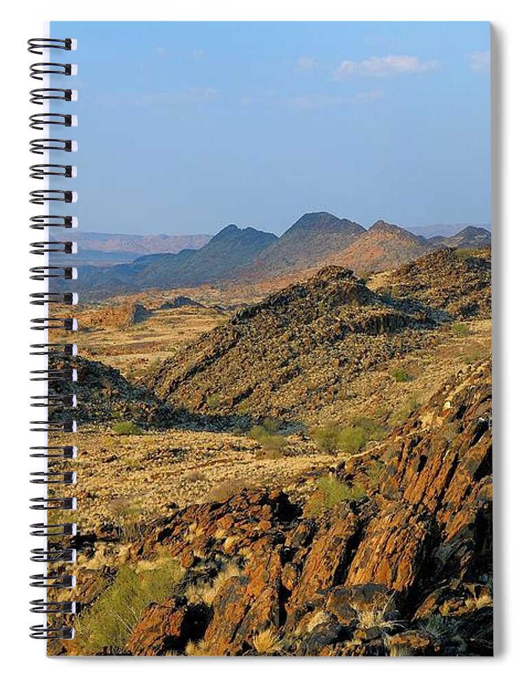 Scenics Spiral Notebook featuring the photograph African Scenery by Vittorio Ricci - Italy