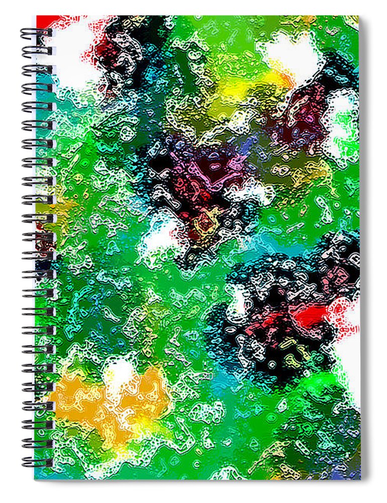Abstract Spiral Notebook featuring the digital art After the Party by Cristophers Dream Artistry