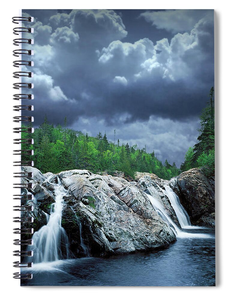 Art Spiral Notebook featuring the photograph Aguasabon River Mouth by Randall Nyhof