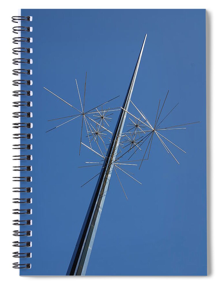 Air And Space Museum Spiral Notebook featuring the photograph Air and Space Museum Art Spire by Kenny Glover