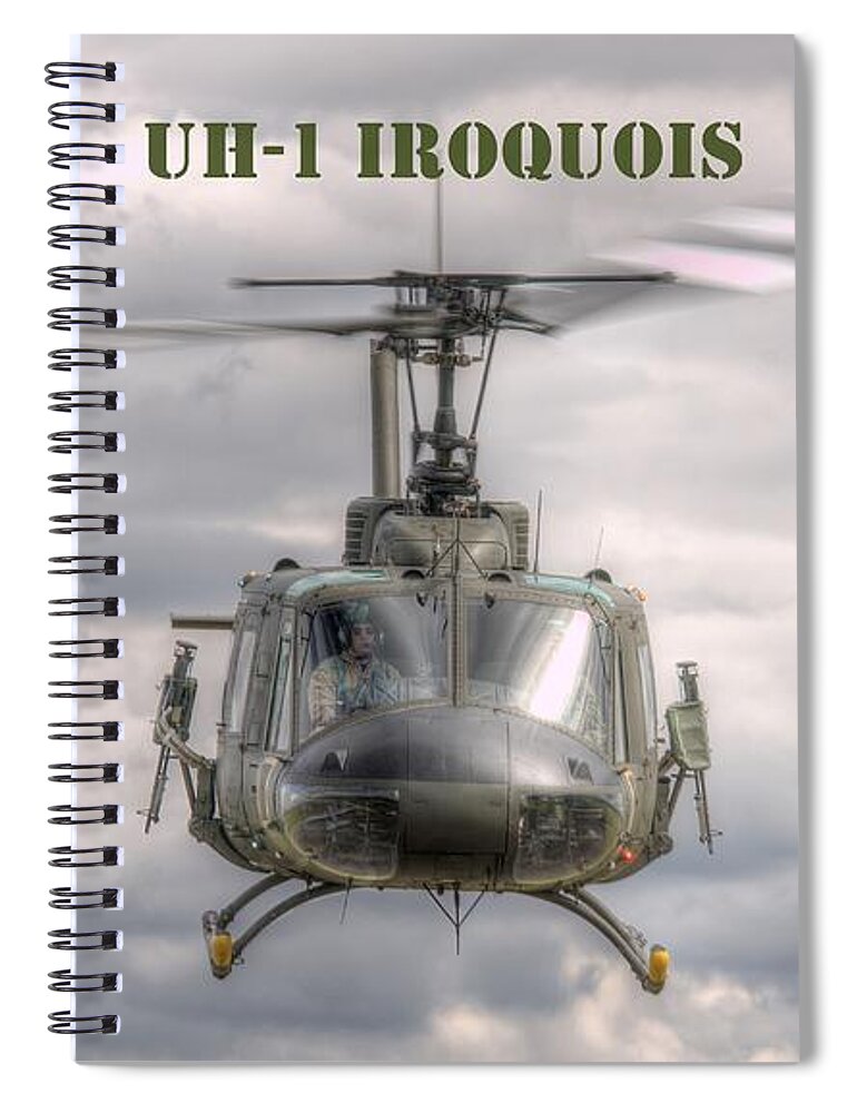 Huey Spiral Notebook featuring the photograph Air Cavalry by Jeff Cook