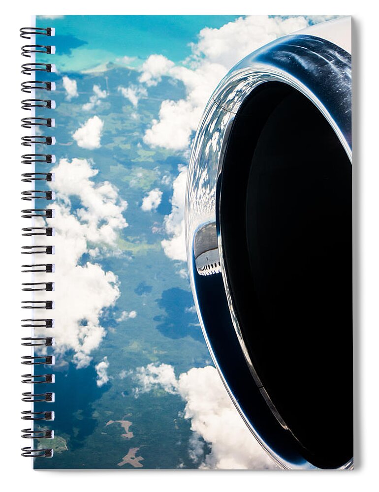 Aerial Spiral Notebook featuring the photograph Tropical Skies by Parker Cunningham