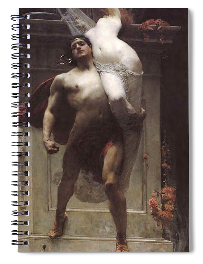 Solomon Joseph Spiral Notebook featuring the painting Ajax and Cassandra by Solomon Joseph Solomon