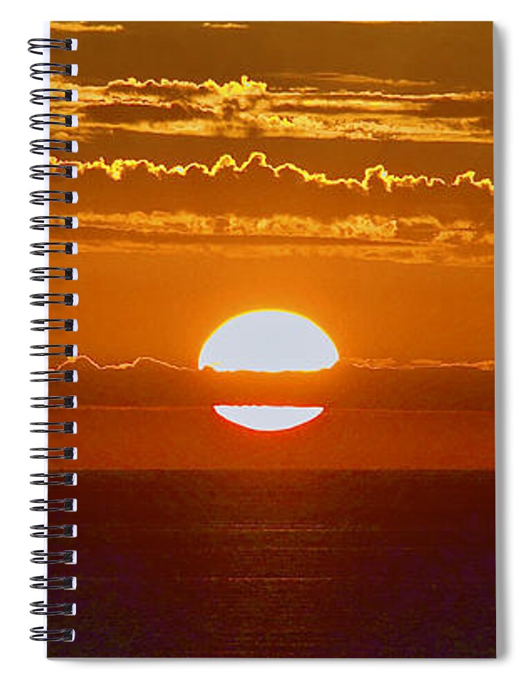 Sunset Spiral Notebook featuring the photograph Aldinga Beach sunset by Jocelyn Kahawai