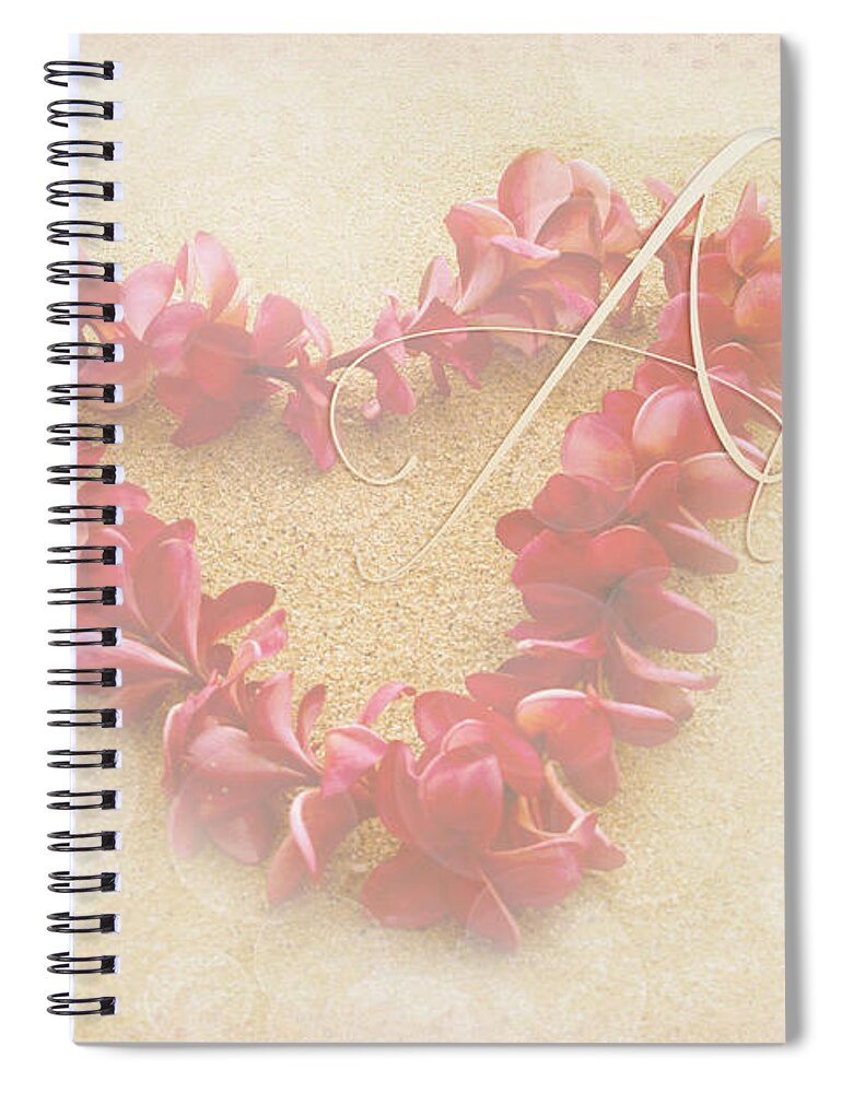 Aloha Spiral Notebook featuring the photograph Aloha Lei by Sharon Mau