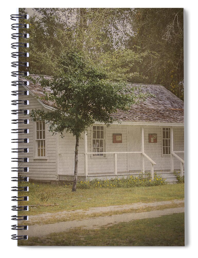 Vintage Spiral Notebook featuring the photograph Along the Country Road by Judy Hall-Folde