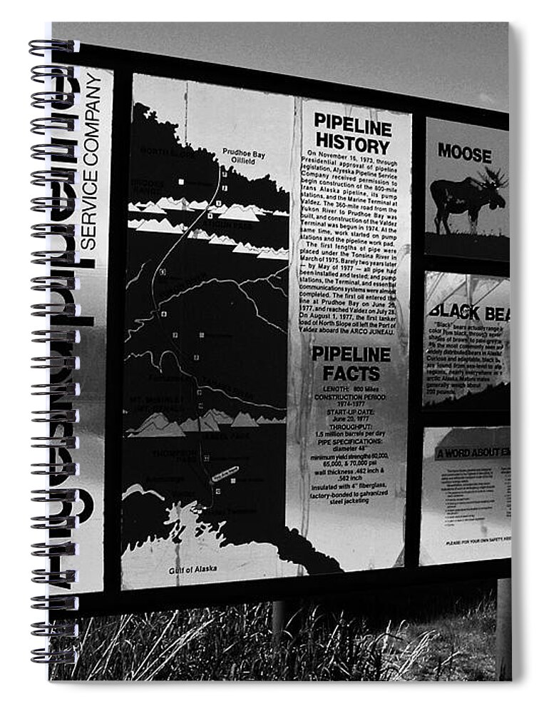 North America Spiral Notebook featuring the photograph Alyeska Pipeline by Juergen Weiss