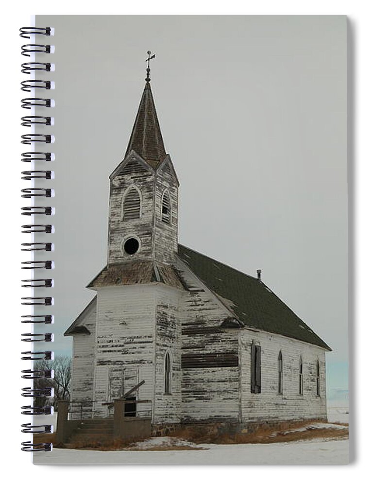Churches Spiral Notebook featuring the photograph Amazing Grace In North Dakota by Jeff Swan