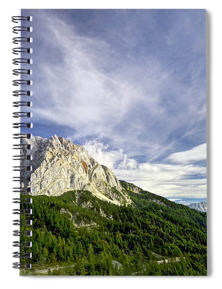 Peak Spiral Notebook featuring the photograph Amazing mountain view by Ivan Slosar
