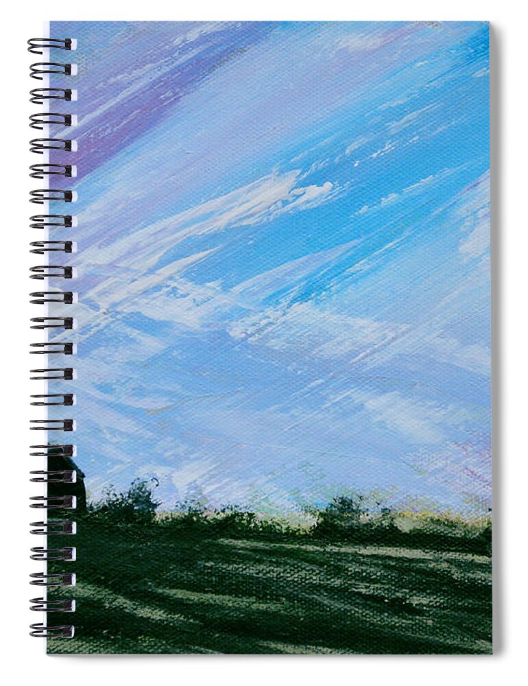 Barn Spiral Notebook featuring the painting Americana by Alys Caviness-Gober