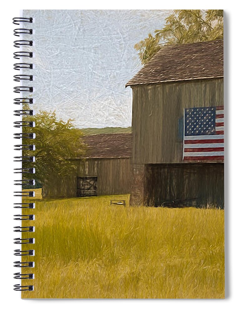 America Spiral Notebook featuring the photograph Americana by Kim Hojnacki