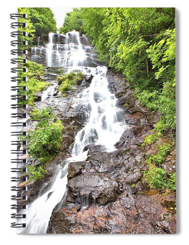 10306 Spiral Notebook featuring the photograph Amicalola Falls by Gordon Elwell
