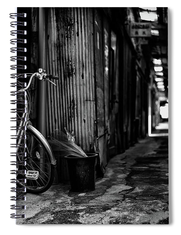 Retail Spiral Notebook featuring the photograph An Old Market Place In A Historic Town by Kagirohi