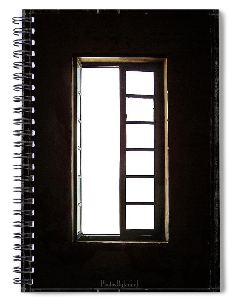 Window Spiral Notebook featuring the photograph An Open Window by Jamie Johnson