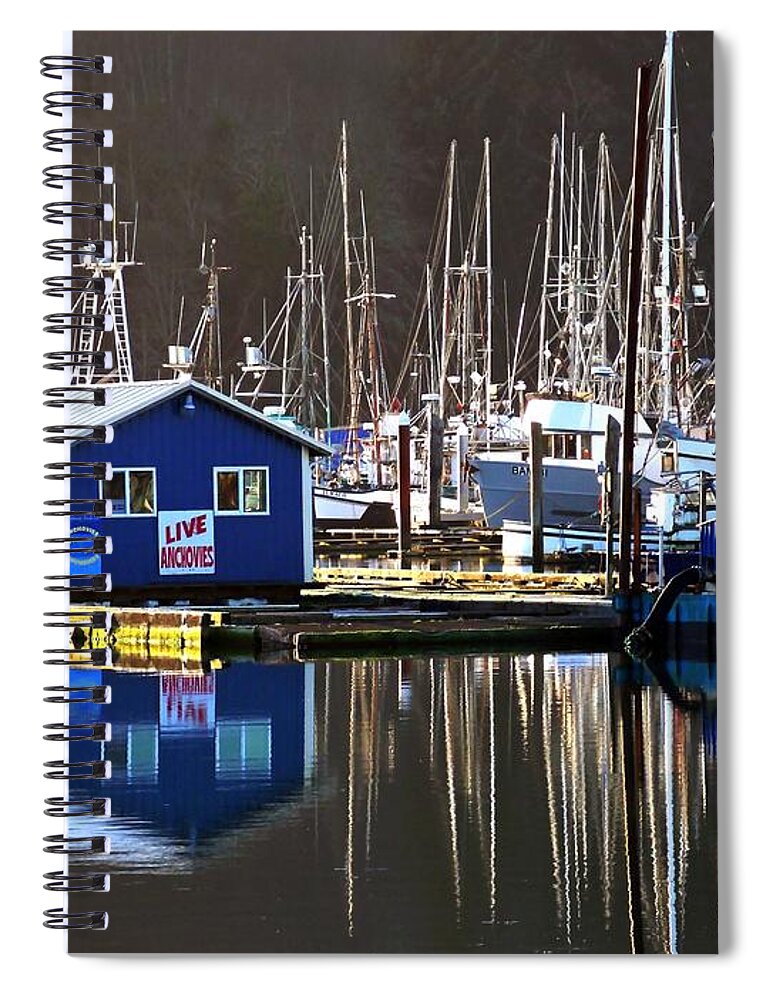 Fishing Spiral Notebook featuring the photograph Anchovies for Sale by Pamela Patch