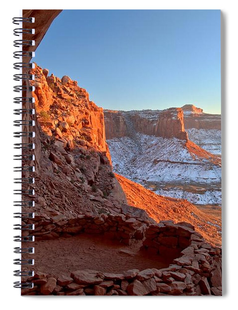  Spiral Notebook featuring the photograph Ancient Overlook by Adam Jewell