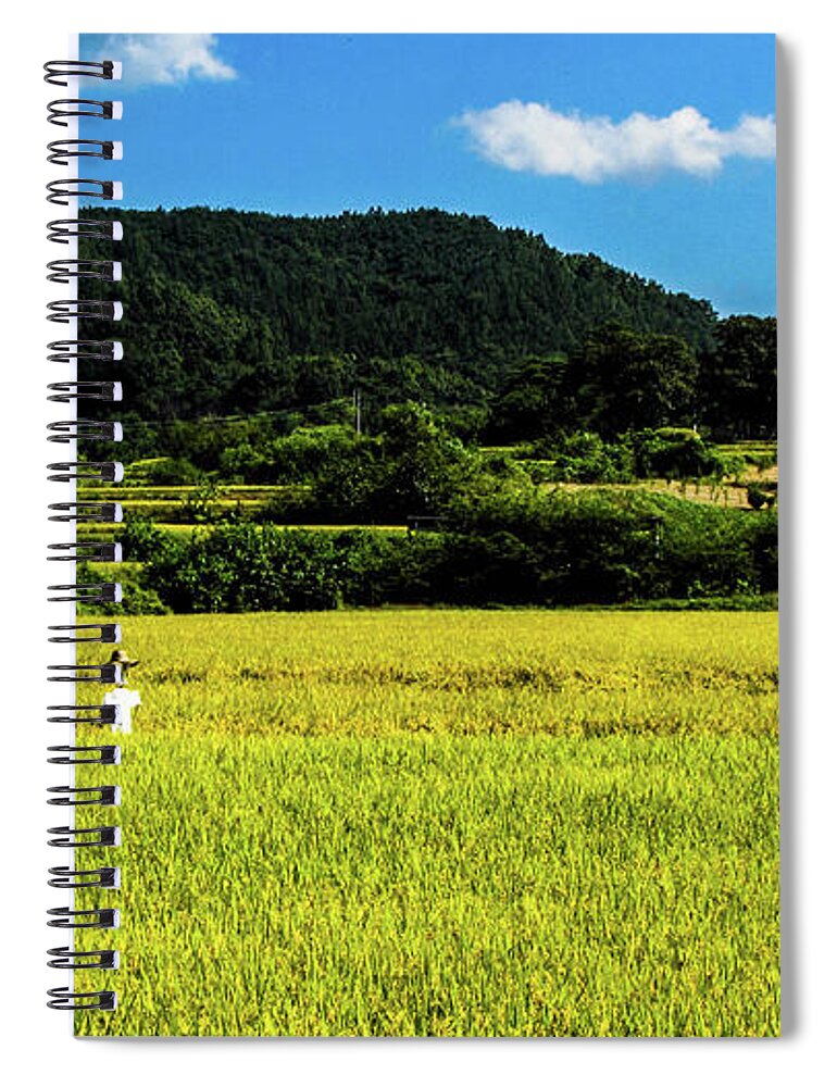 Scenics Spiral Notebook featuring the photograph Andong Mask Festival by Chris Cusick