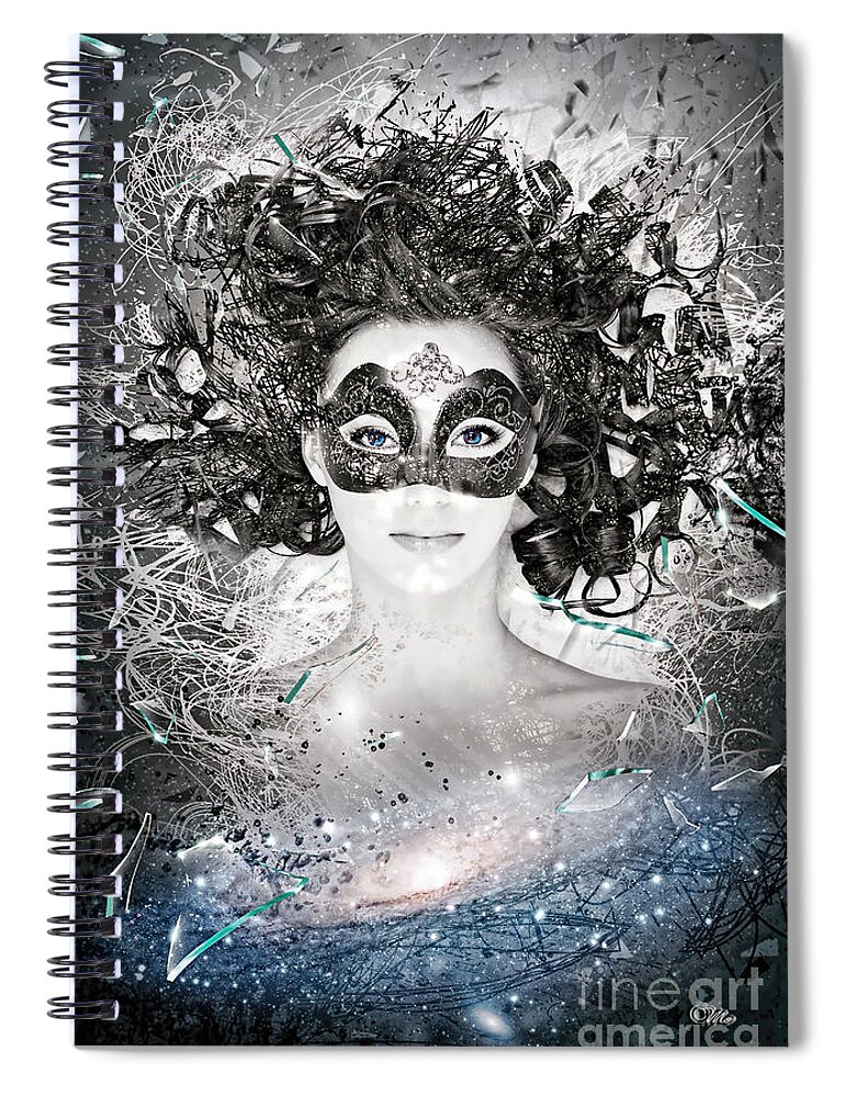 Andromeda Spiral Notebook featuring the photograph Andromeda by Mo T