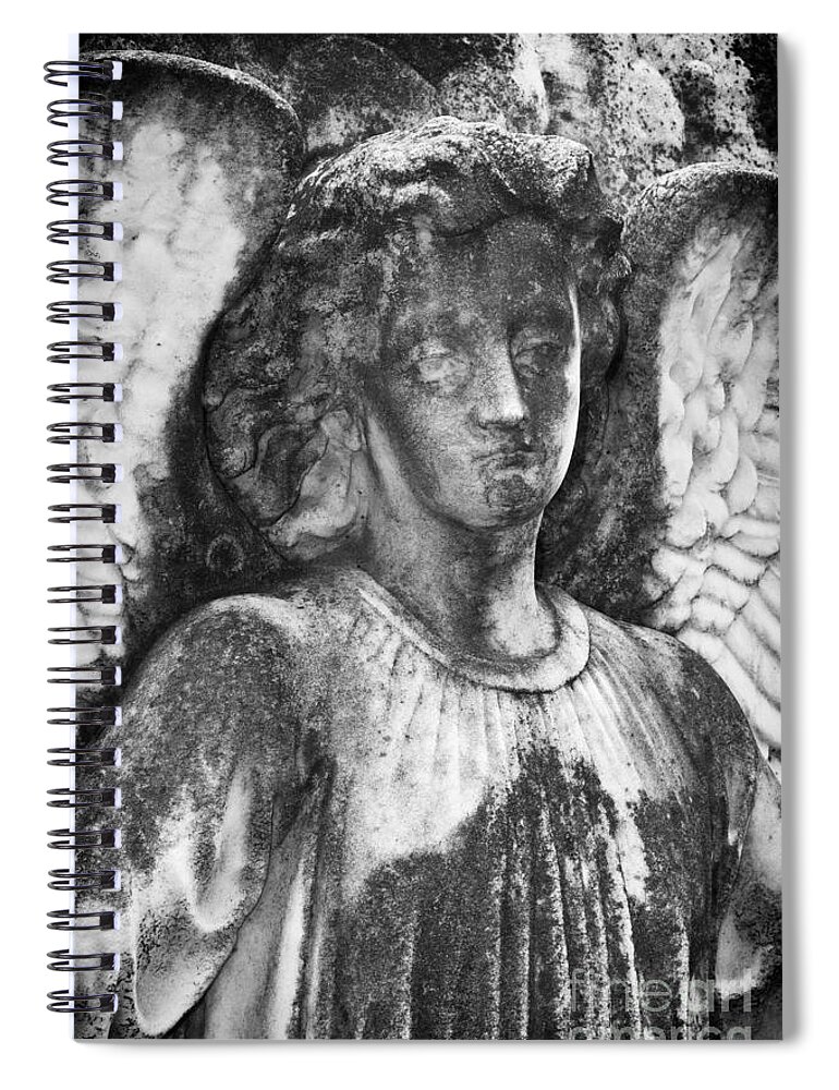 Sculpture Spiral Notebook featuring the photograph Angel 2 by Carrie Cranwill