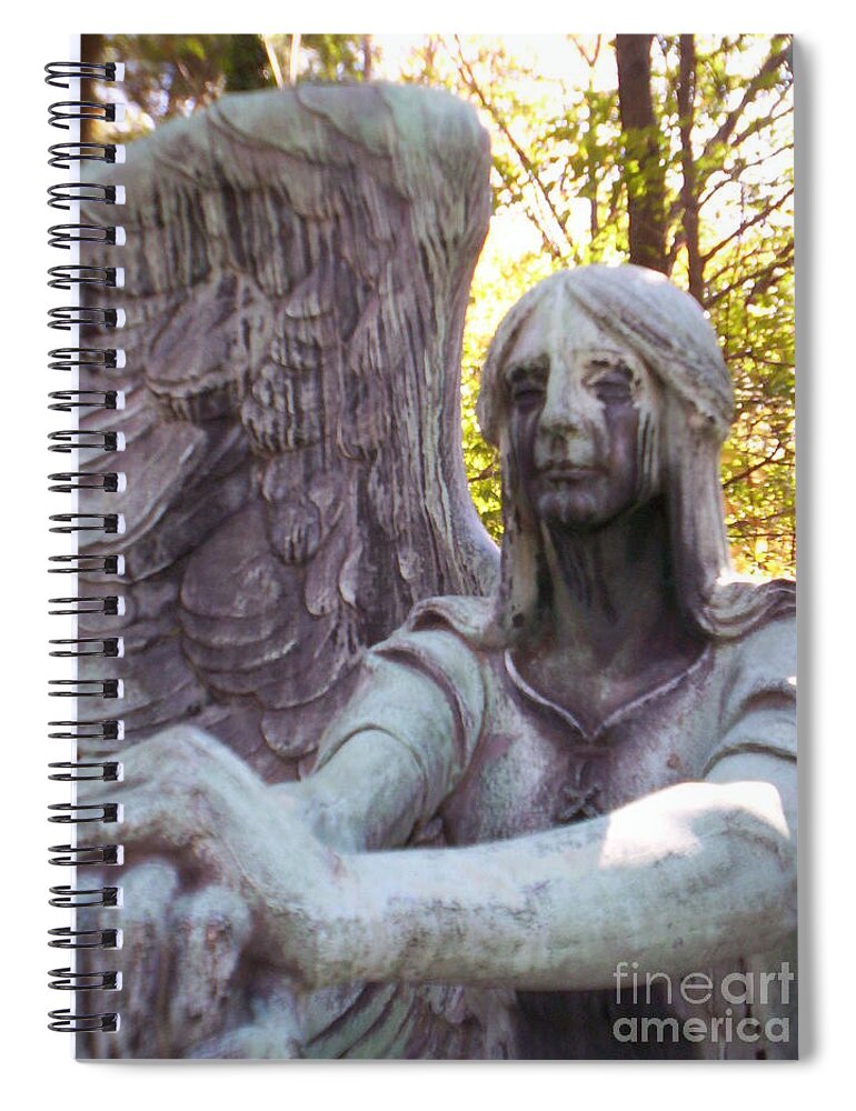 Angel Spiral Notebook featuring the photograph Angel by Michael Krek