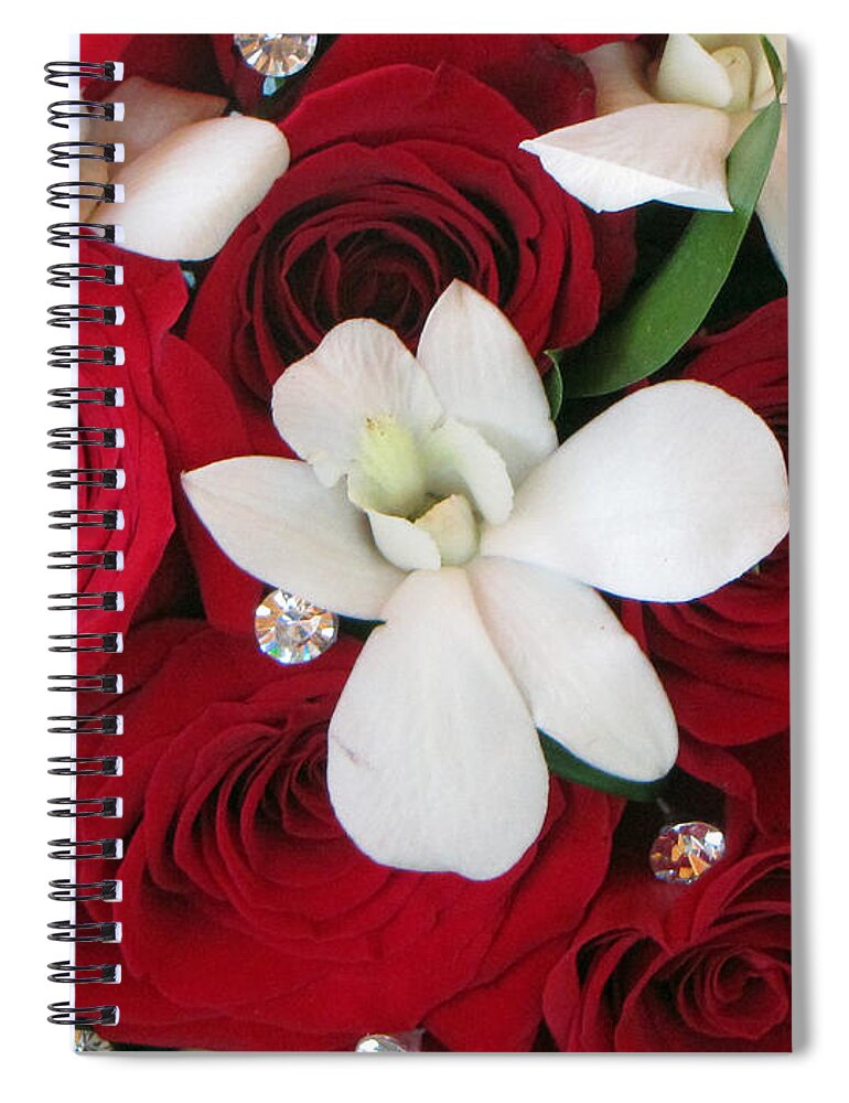 Red Roses Spiral Notebook featuring the photograph Anniversary by Tikvah's Hope