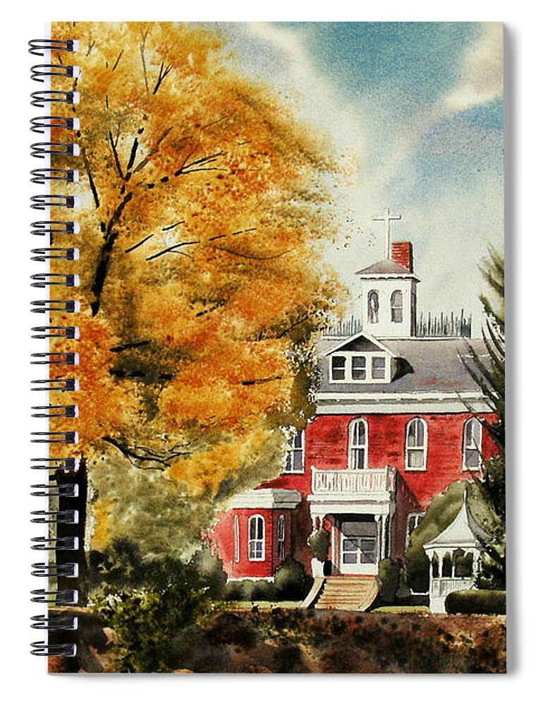 Antebellum Autumn Ii Spiral Notebook featuring the painting Antebellum Autumn II by Kip DeVore