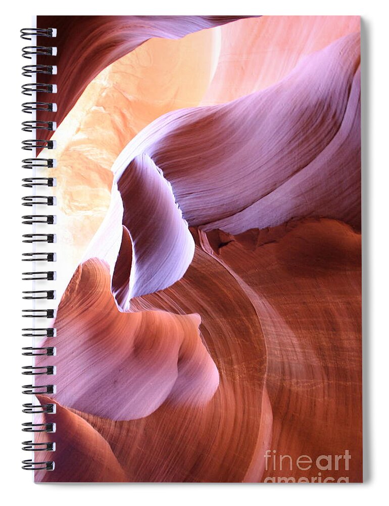 Antelope Canyon Spiral Notebook featuring the photograph Antelope Canyon Colorful Waves by Christiane Schulze Art And Photography