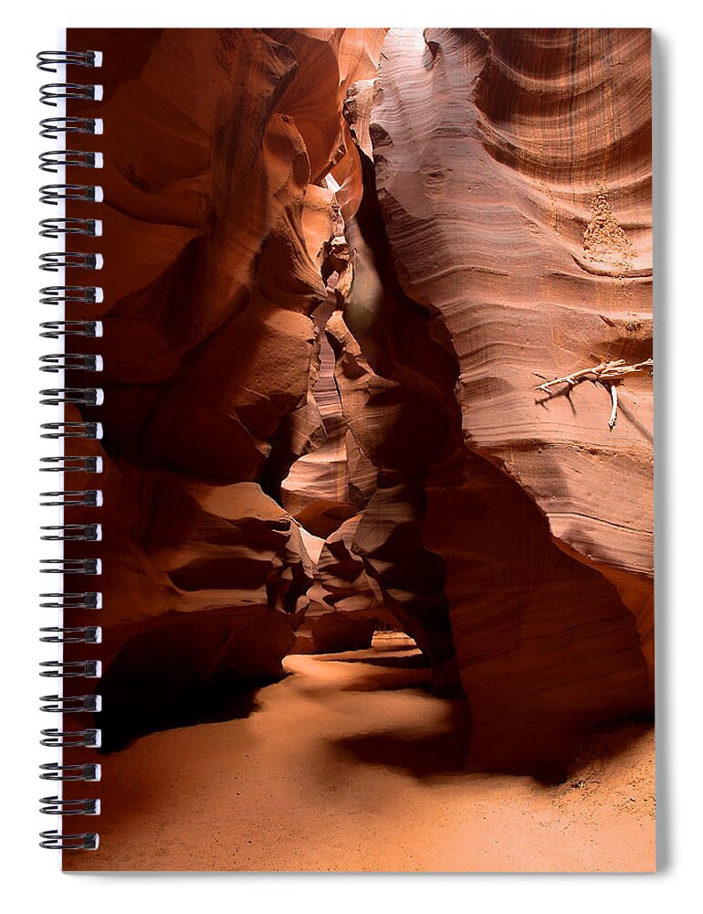 Antelope Canyon Spiral Notebook featuring the photograph Antelope Canyon by Richard J Cassato
