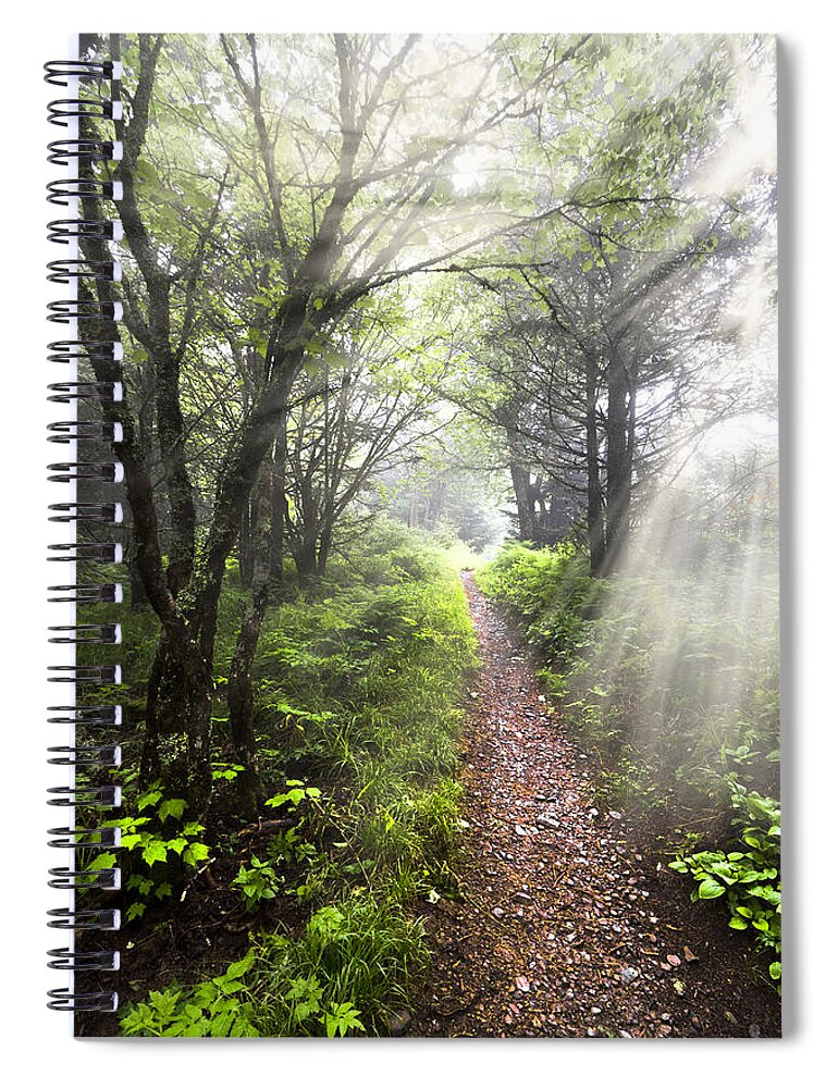 American Spiral Notebook featuring the photograph Appalachian Trail by Debra and Dave Vanderlaan