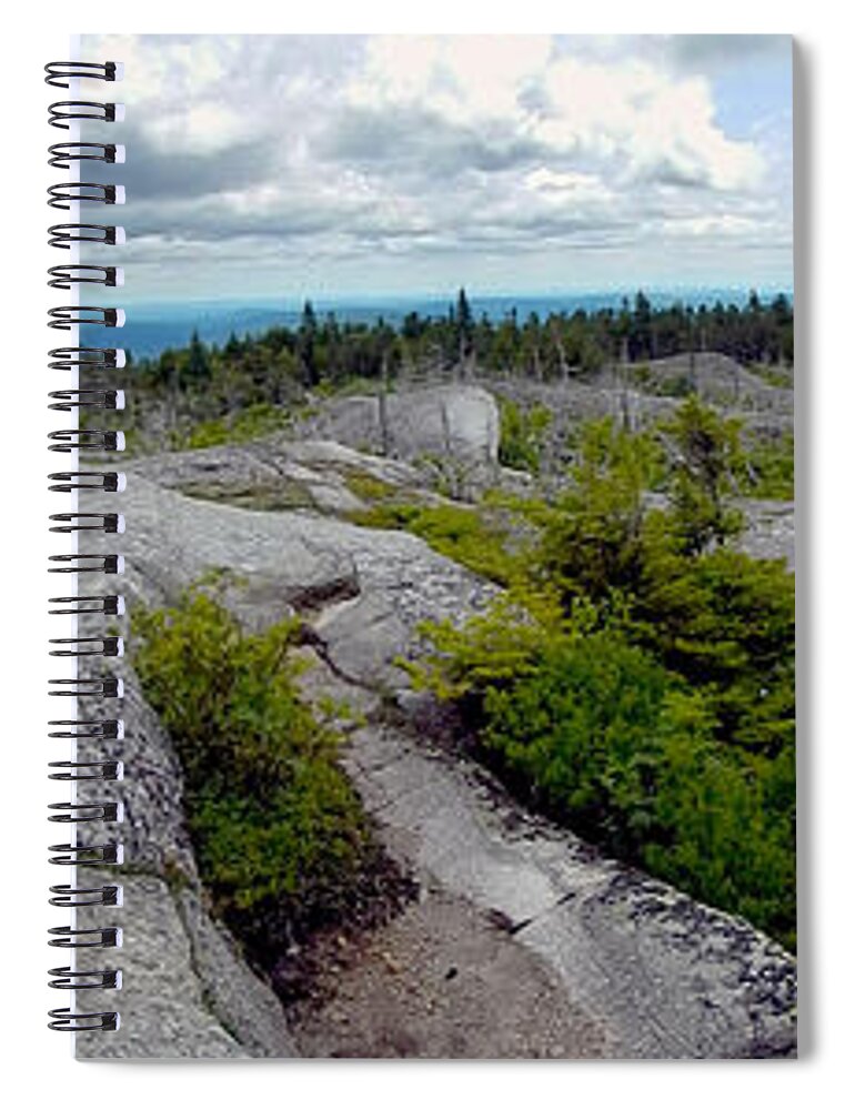  At Spiral Notebook featuring the photograph Appalachian Trail Moxie Bald 3 by Glenn Gordon