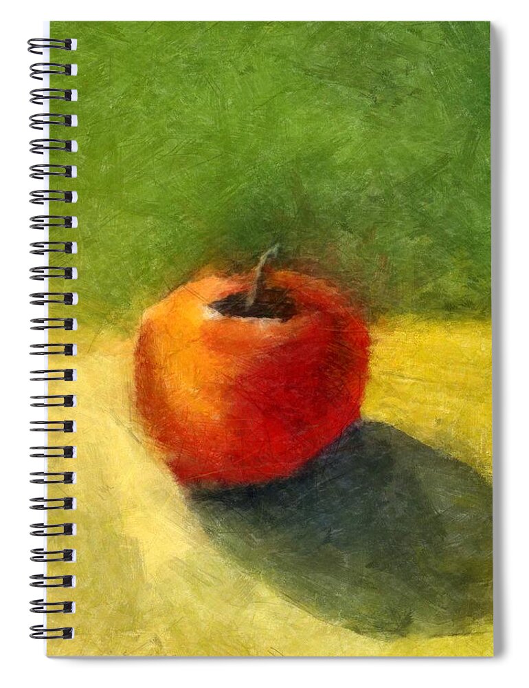 Apple Spiral Notebook featuring the painting Apple Still Life No. 98 by Michelle Calkins