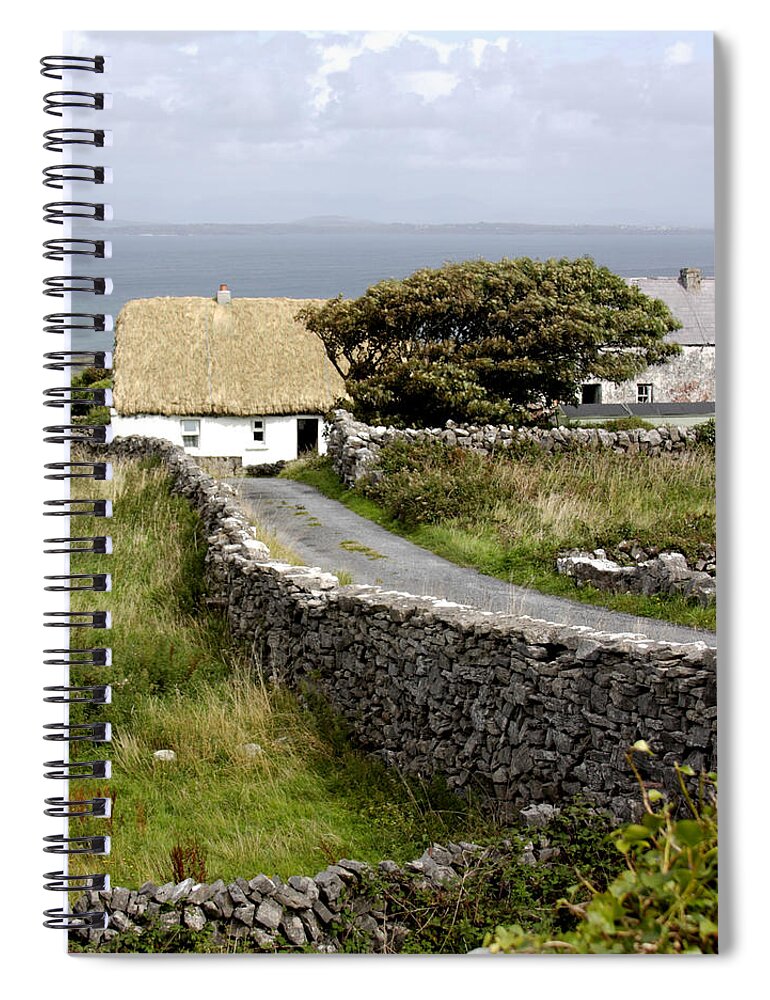 Cottage Spiral Notebook featuring the photograph Aran Cottage by Jean Macaluso