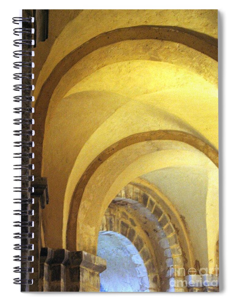St. John's Chapel Spiral Notebook featuring the photograph Arched by Denise Railey