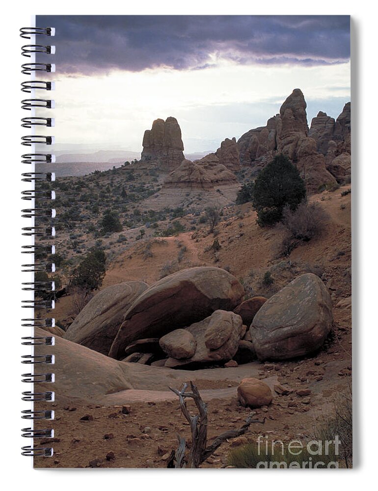 Sandstone Spiral Notebook featuring the photograph Arches N P, Utah by George Ranalli